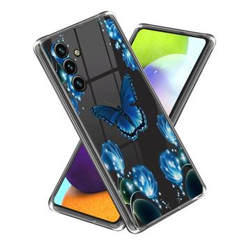 Samsung Galaxy A35 Tyylikäs Sarjan Erittäin Ohut TPU-kotelo - Perhonen ja Kukat