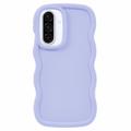 Samsung Galaxy A36 Candy Color Wavy TPU-kotelo - violetti