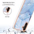 Samsung Galaxy A36 Marble Pattern Galvanoitu TPU-Suojakotelo