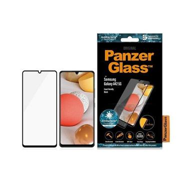 Samsung Galaxy A42 5G PanzerGlass AntiBacterial Panssarilasi - 9H - Case Friendly - Musta Reuna