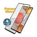 Samsung Galaxy A42 5G PanzerGlass AntiBacterial Panssarilasi - 9H - Case Friendly - Musta Reuna