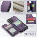 Samsung Galaxy A54 5G Caseme C22 Kotelo RFID-korttilompakko - Violetti