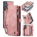 Samsung Galaxy A55 Caseme 008 2-in-1 Multifunctional Lompakkokotelo - Pinkki