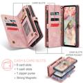 Samsung Galaxy A55 Caseme 008 2-in-1 Multifunctional Lompakkokotelo - Pinkki