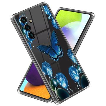 Samsung Galaxy A55 Tyylikäs Sarjan Erittäin Ohut TPU-kotelo - Perhonen ja Kukat