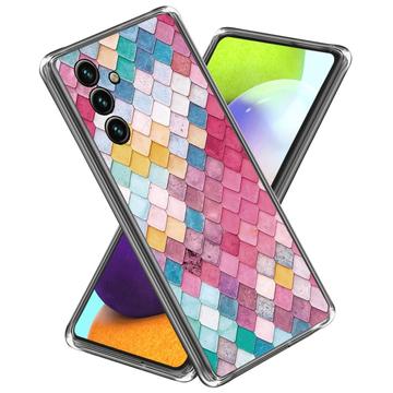 Samsung Galaxy A55 Tyylikäs Sarjan Erittäin Ohut TPU-kotelo - Sateenkaaren Rombi