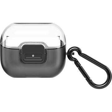 Samsung Galaxy Buds3/Buds3 Clip Case karabiinilla GP-FPR630HICBW - läpinäkyvä - läpinäkyvä