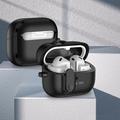 Samsung Galaxy Buds3/Buds3 Pro Tech-Protect Slim Hook -suojakotelo - musta