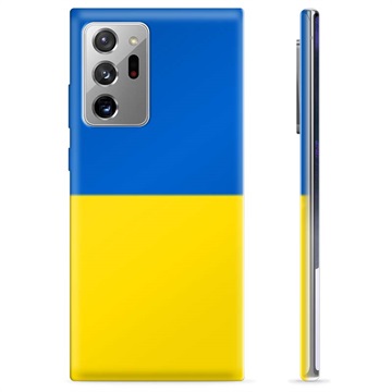 Samsung Galaxy Note20 Ultra TPU Kotelo Ukrainan Lippu - Keltainen ja vaaleansininen