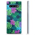 Samsung Galaxy S10+ TPU Suojakuori - Trooppiset Kukat