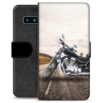 Samsung Galaxy S10 Premium Lompakkokotelo - Moottoripyörä