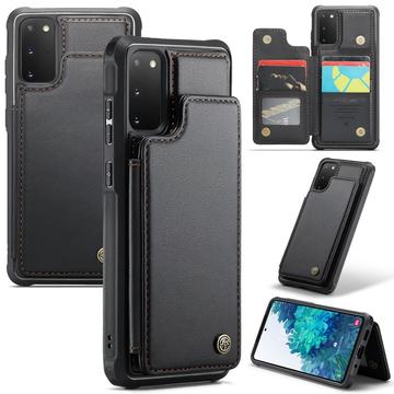 Samsung Galaxy S20 FE 5G/S20 FE 2022 Caseme C22 Kotelo RFID-korttilompakko - Musta