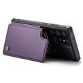 Samsung Galaxy S22 Ultra 5G Caseme C22 Kotelo RFID-korttilompakko - Violetti