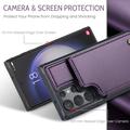 Samsung Galaxy S22 Ultra 5G Caseme C22 Kotelo RFID-korttilompakko - Violetti