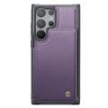 Samsung Galaxy S22 Ultra 5G Caseme C22 Kotelo RFID-korttilompakko - Violetti