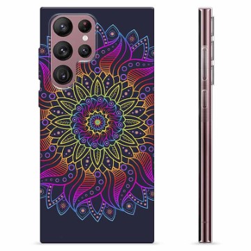 Samsung Galaxy S22 Ultra 5G TPU Suojakuori - Värikäs Mandala