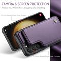 Samsung Galaxy S22+ 5G Caseme C22 Kotelo RFID-korttilompakko - Violetti