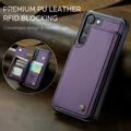 Samsung Galaxy S22+ 5G Caseme C22 Kotelo RFID-korttilompakko - Violetti