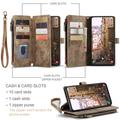 Samsung Galaxy S23 5G Caseme 2-in-1 Multifunctional Lompakkokotelo - Ruskea