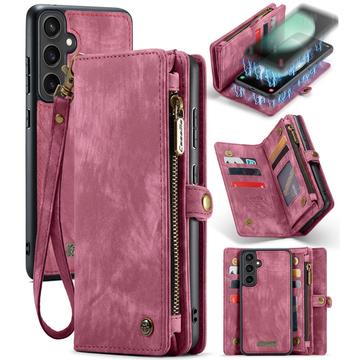 Samsung Galaxy S23 FE Caseme 2-in-1 Multifunctional Lompakkokotelo - Punainen