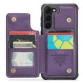 Samsung Galaxy S23+ 5G Caseme C22 Kotelo RFID-korttilompakko - Violetti