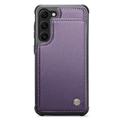 Samsung Galaxy S23+ 5G Caseme C22 Kotelo RFID-korttilompakko - Violetti