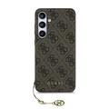 Samsung Galaxy S24 FE Guess 4G Charms Collection Hybridikotelo - Ruskea