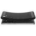 Samsung Galaxy S24 FE Spigen Rugged Armor TPU-Kotelo - Musta