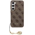 Samsung Galaxy S24 Guess 4G Charms Collection Hybridikotelo - Ruskea