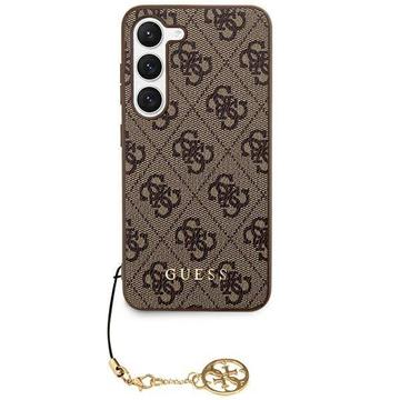 Samsung Galaxy S24 Guess 4G Charms Collection Hybridikotelo - Ruskea