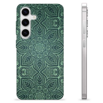 Samsung Galaxy S24 TPU Suojakuori - Vihreä Mandala