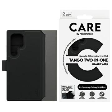 Samsung Galaxy S24 Ultra PanzerGlass Care Tango 2-in-1 lompakkokotelo - MagSafe-yhteensopiva - Musta