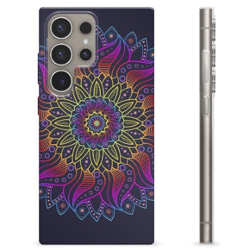 Samsung Galaxy S24 Ultra TPU Suojakuori - Värikäs Mandala