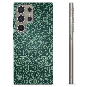 Samsung Galaxy S24 Ultra TPU Suojakuori - Vihreä Mandala