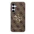 Samsung Galaxy S24+ Guess 4G Big Metal Logo Hybridikotelo - Ruskea