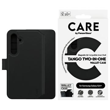 Samsung Galaxy S24+ PanzerGlass Care Tango 2-in-1 lompakkokotelo - MagSafe-yhteensopiva - Musta