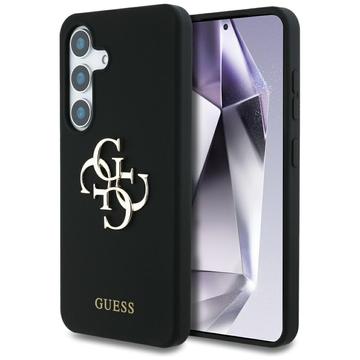 Samsung Galaxy S25 Guess Big 4G Logo Bottom Script Silikoni Kotelo