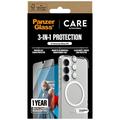 Samsung Galaxy S25 PanzerGlass Care Flagship 3-in-1 -paketti - Kirkas