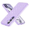 Samsung Galaxy S25 Stylish Glitter Series Hybridikotelo - Violetti