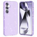 Samsung Galaxy S25 Stylish Glitter Series Hybridikotelo - Violetti