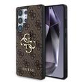 Samsung Galaxy S25 Ultra Guess 4G Big Metal Logo Hybridikotelo - Ruskea