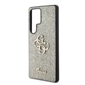 Samsung Galaxy S25 Ultra Guess Fixed Glitter 4G Metal Logo Kotelo - Kulta