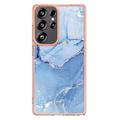 Samsung Galaxy S25 Ultra Marble Pattern Galvanoitu TPU-Suojakotelo