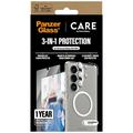 Samsung Galaxy S25 Ultra PanzerGlass Care Flagship 3-in-1 -paketti - Kirkas