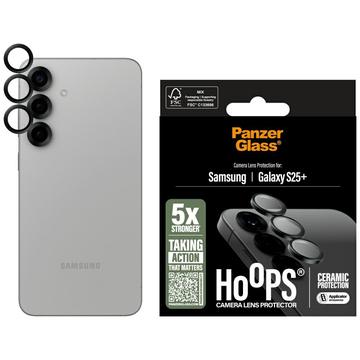 Samsung Galaxy S25+ PanzerGlass Hoops Keraaminen kameran linssisuoja - Musta