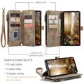 Samsung Galaxy S25+ Caseme C30 Monitoiminen Lompakkokotelo - Ruskea