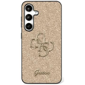 Samsung Galaxy S25+ Guess Fixed Glitter 4G Metal Logo Kotelo - Kulta