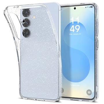 Samsung Galaxy S25+ Spigen Liquid Crystal Glitter Suojakuori - Läpinäkyvä