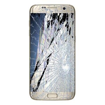 Samsung Galaxy S7 Edge LCD-näytön ja Kosketusnäytön Korjaus (GH97-18533C) - Kulta