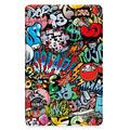 Samsung Galaxy Tab A9 Tri-Fold Sarjan Smart Lompakkokotelo - Graffiti